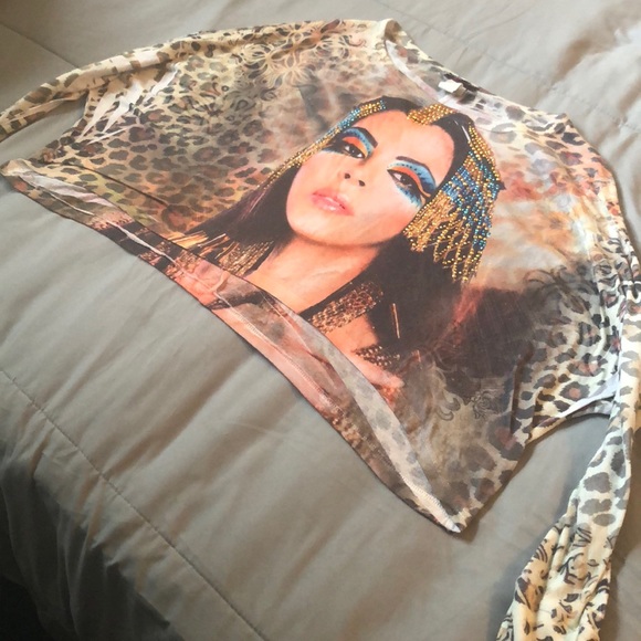 Cleopatra longsleeve crop top - Picture 4 of 5